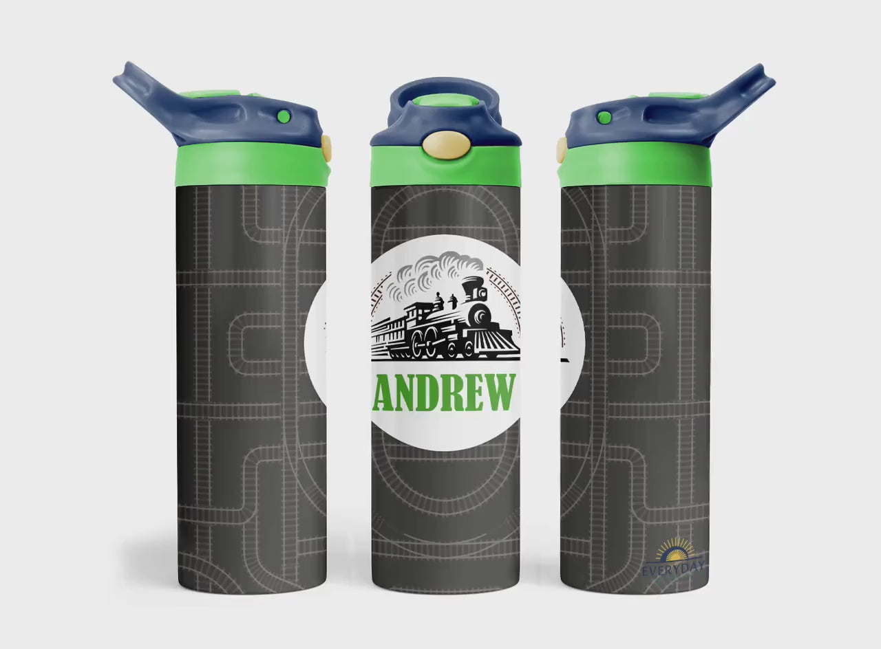 Boys Personalized 20oz Stainless Steel Water Bottle