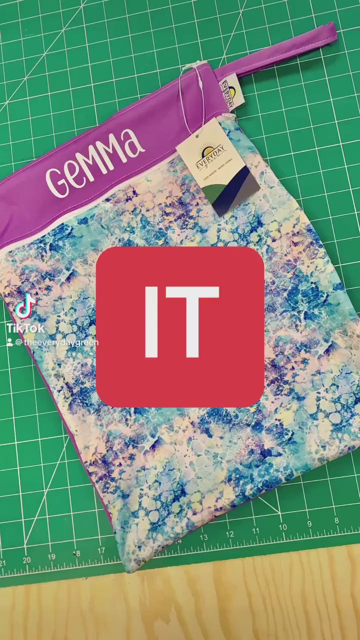 Personalized Two Pocket Wet Bag