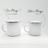 Everyday Green camp mugs are 17 ounces, which is much bigger than the competition's 12 oz size.