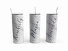 Marble Personalized Skinny Tumbler